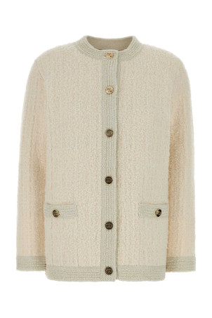 Ivory stretch boucle cardigan GUCCI (851946XKFAR)