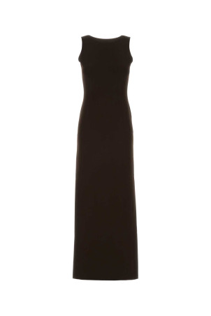 Chocolate stretch viscose blend dress GUCCI (852452XKFC0)