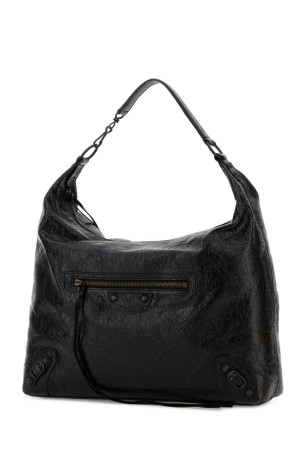 Black leather medium Le City shoulder bag Black BALENCIAGA (8525742ABEK)