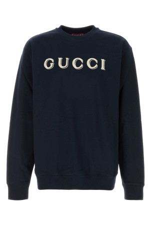 Midnight blue cotton sweatshirt GUCCI (854224XJHNA)