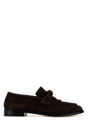 Dark brown suede Astaire loafers BOTTEGA VENETA (855177V3QE1)