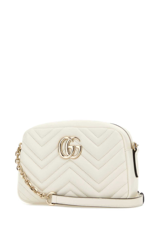 White leather GG Marmont crossbody bag GUCCI (855273AAFXD)