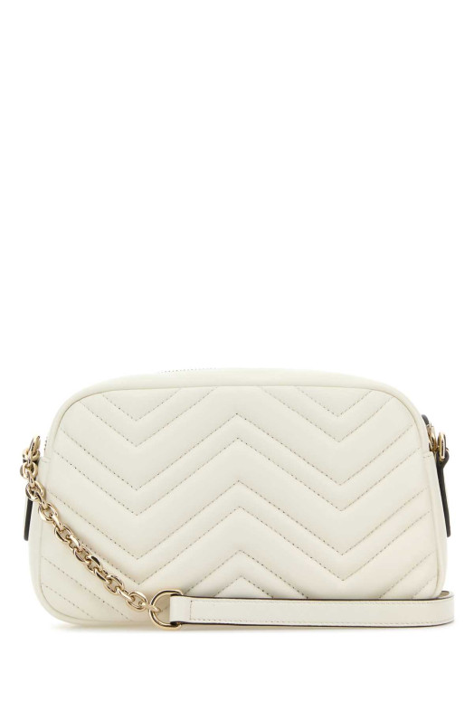 White leather GG Marmont crossbody bag GUCCI (855273AAFXD)