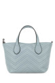 Pastel light blue leather small GG Marmont handbag GUCCI (855391AAFS1)