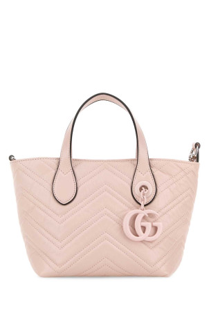 Pastel pink leather small GG Marmont handbag GUCCI (855391AAFS1)