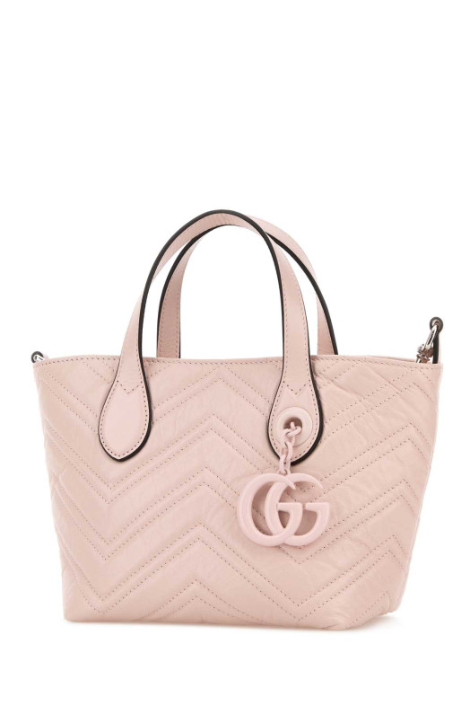 Pastel pink leather small GG Marmont handbag GUCCI (855391AAFS1)