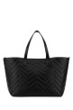 Black leather large GG Marmont shopping bag Black GUCCI (855392AAFS1)