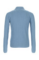 Light blue wool blend polo shirt SAINT LAURENT (855544Y77HM)