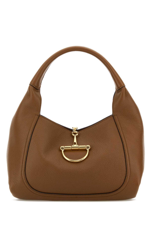 Caramel leather shoulder bag GUCCI (858297AAEAO)