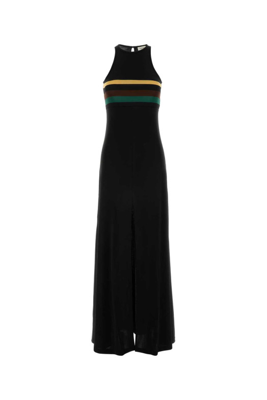 Black viscose dress SAINT LAURENT (858656Y37NX)