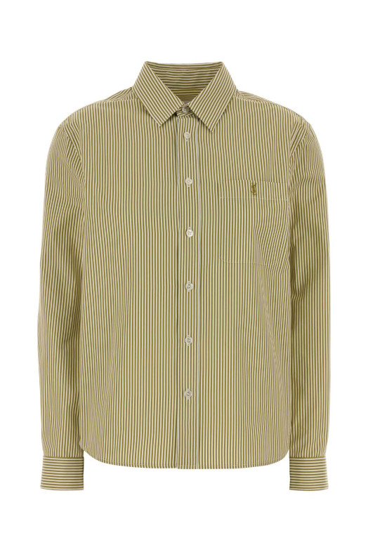 Embroidered poplin shirt SAINT LAURENT (861080Y260D)