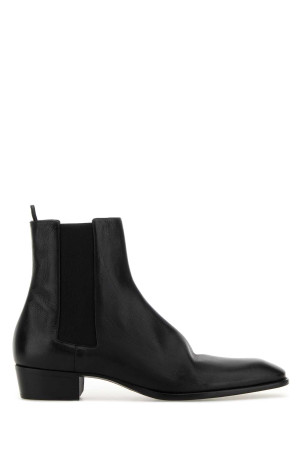 Black leather Chelsea Stanton ankle boots Black SAINT LAURENT (86126125V00)