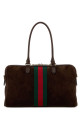 Brown suede large Borsetto shopping bag GUCCI (866734AAGIR)