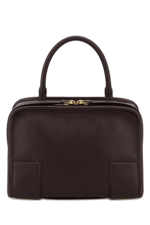 Dark brown leather small Amazona handbag LOEWE (A039AS0X01)