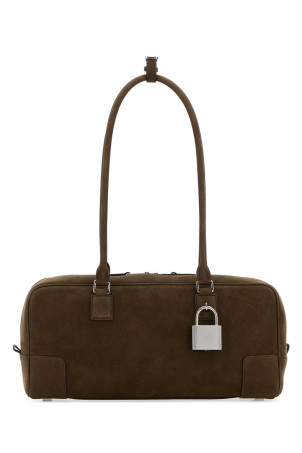 Mud leather Amazona 31 shoulder bag Beige LOEWE (A039N31X04)