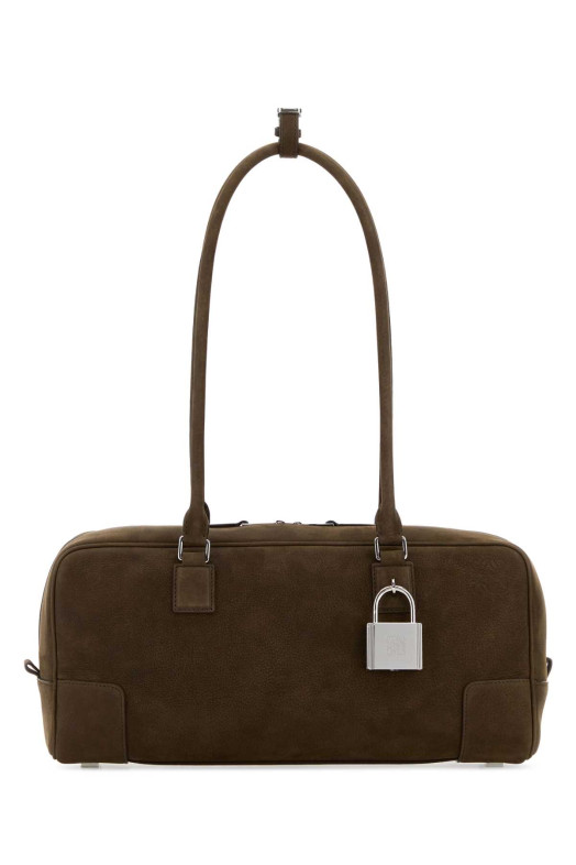 Mud leather Amazona 31 shoulder bag Beige LOEWE (A039N31X04)