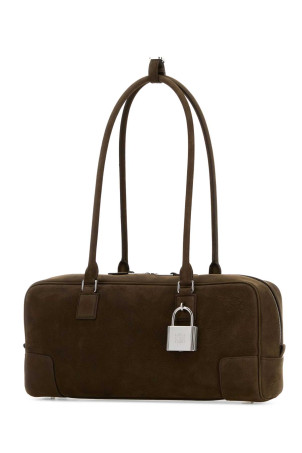 Mud leather Amazona 31 shoulder bag Beige LOEWE (A039N31X04)