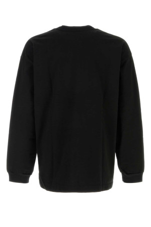Black cotton oversize t-shirt Black MAISON MIHARA YASUHIRO (A15LT652)