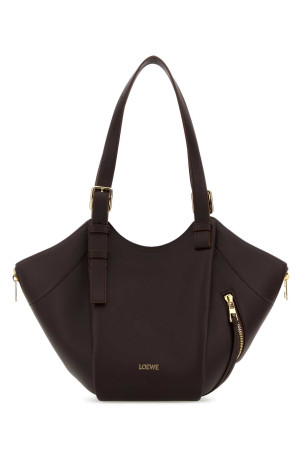 Chocolate leather Hammock Flip handbag LOEWE (A538HHBX07)