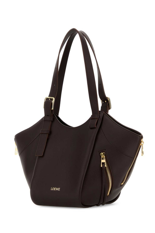 Chocolate leather Hammock Flip handbag LOEWE (A538HHBX07)