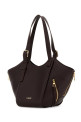 Chocolate leather Hammock Flip handbag LOEWE (A538HHBX07)