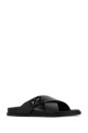Black leather slippers Black DOLCE & GABBANA (A80525A9Q67)