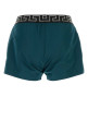 Denim blue polyester swimming shorts VERSACE (ABU010221A11120)