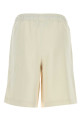 Ivory polyester bermuda shorts White AMIRI (AMBMSO1052)