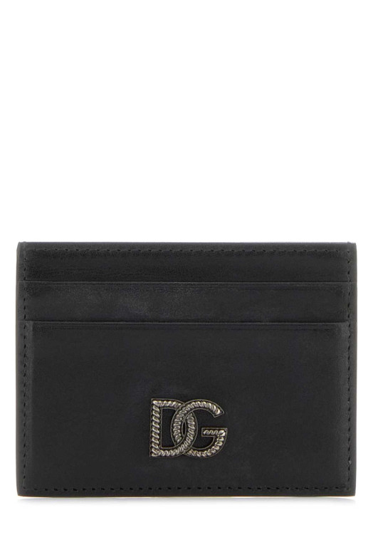 Black leather card holder Black DOLCE & GABBANA (BP0330AU994)