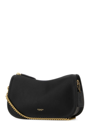 Black leather Waverly shoulder bag COACH NEW YORK (CCC36)
