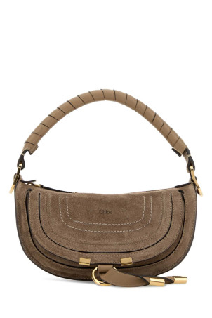 Cappuccino suede mini Marcie shoulder bag CHLOE (CH26SP927P37)