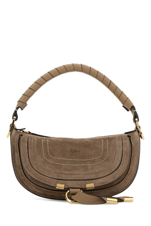 Cappuccino suede mini Marcie shoulder bag CHLOE (CH26SP927P37)