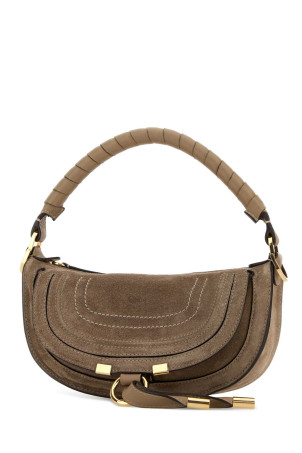 Cappuccino suede mini Marcie shoulder bag CHLOE (CH26SP927P37)