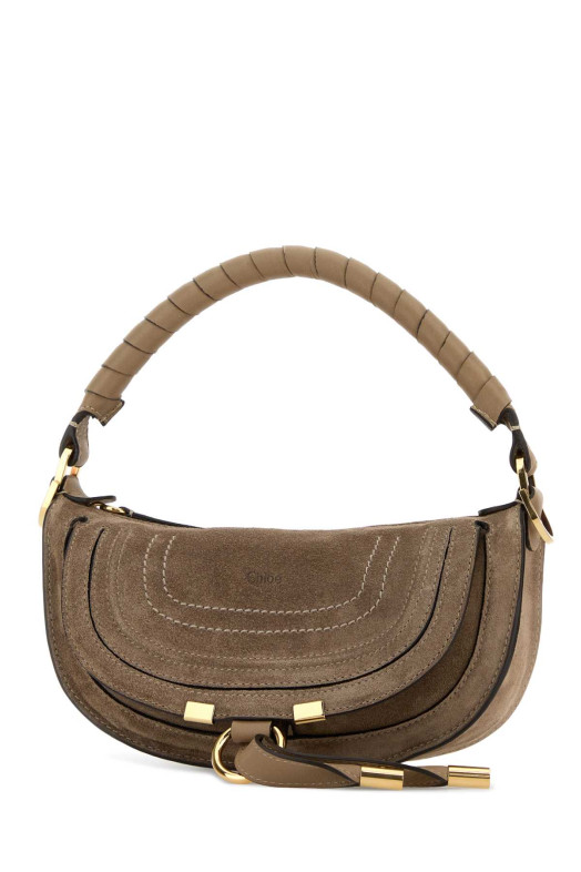Cappuccino suede mini Marcie shoulder bag CHLOE (CH26SP927P37)