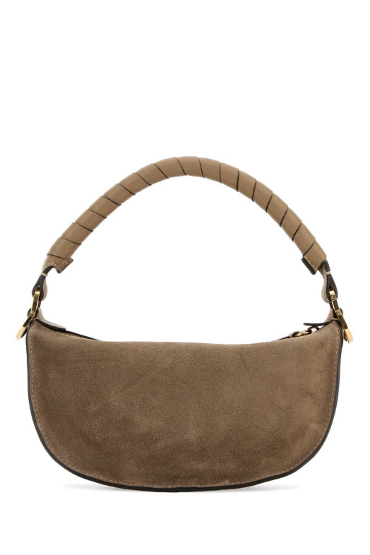 Cappuccino suede mini Marcie shoulder bag CHLOE (CH26SP927P37)