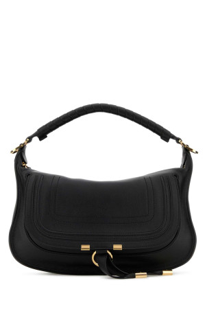Black leather small Marcie shoulder bag CHLOE (CH26SS882R35)
