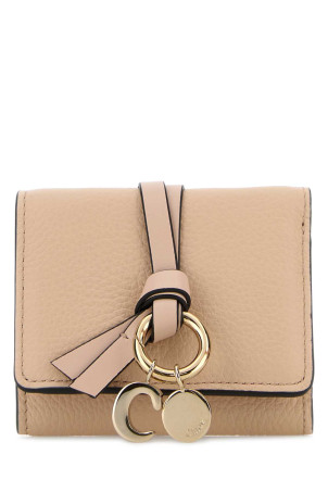 Powder pink leather Alphabet wallet CHLOE (CHC21WP946F57)