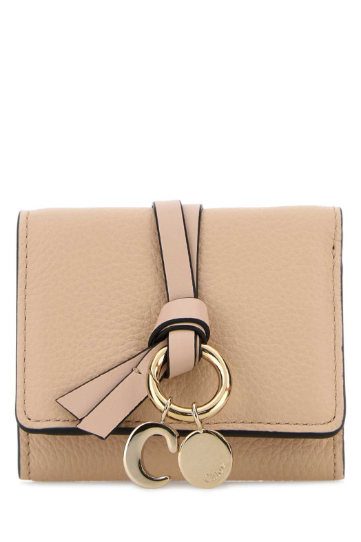 Powder pink leather Alphabet wallet CHLOE (CHC21WP946F57)