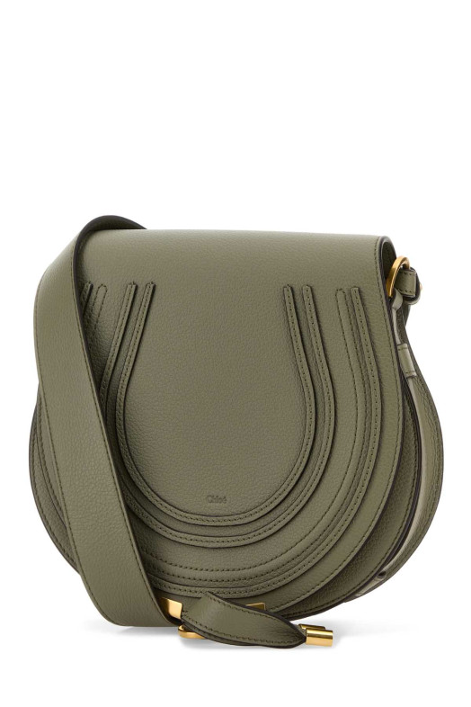 Sage green leather Marcie crossbody bag CHLOE (CHC24AS679I31)