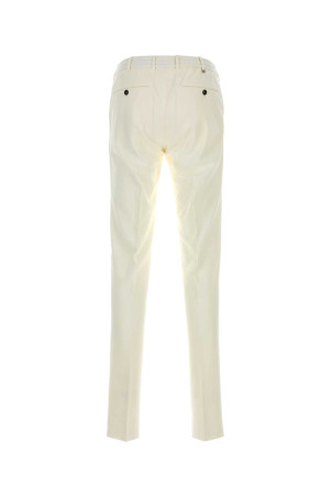 White stretch cotton blend Style joggers PT TORINO (COVSJGZ20CL1VD02)