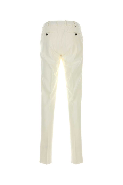 White stretch cotton blend Style joggers PT TORINO (COVSJGZ20CL1VD02)