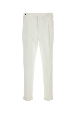 White stretch cotton Style pant PT TORINO (COZTCLZB0CL1NK30)