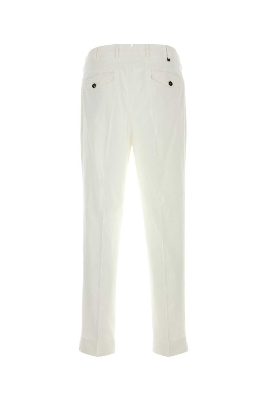 White stretch cotton Style pant PT TORINO (COZTCLZB0CL1NK30)