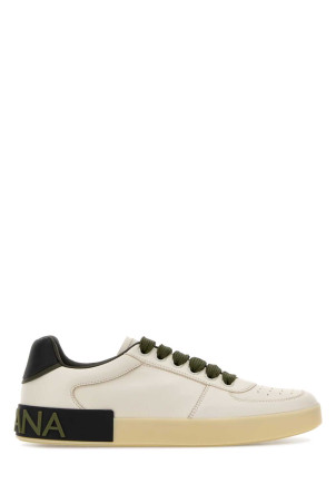 Ivory leather Portofino sneakers DOLCE & GABBANA (CS2392A0218)