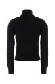 Black wool sweater White AMI (FKS827001)