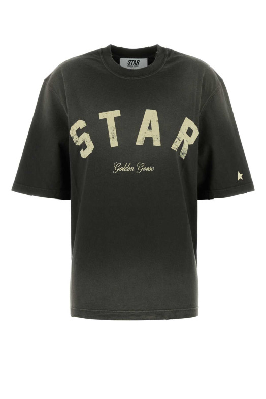 Dark grey cotton t-shirt GOLDEN GOOSE DELUXE BRAND (GUP01873P002419)