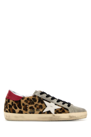 Printed calf hair Super-Star sneakers GOLDEN GOOSE DELUXE BRAND (GWF00101F008103)