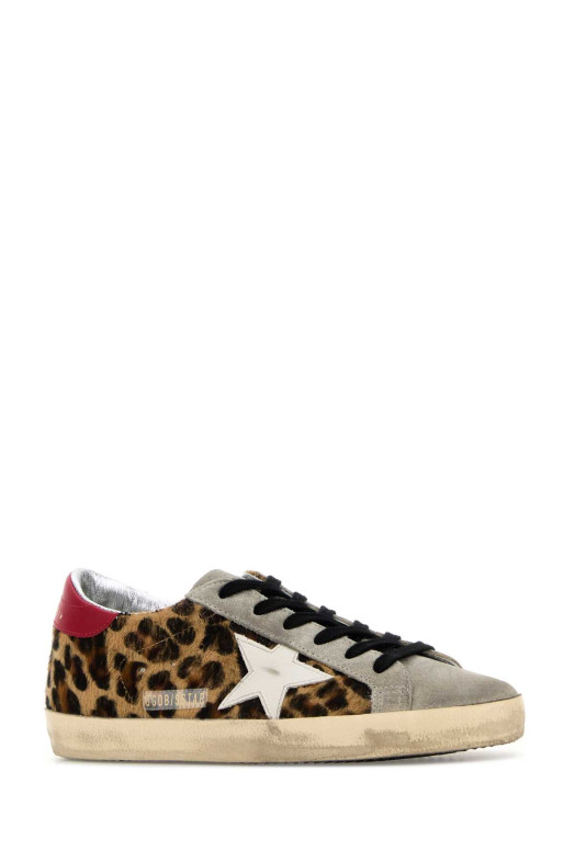 Printed calf hair Super-Star sneakers GOLDEN GOOSE DELUXE BRAND (GWF00101F008103)