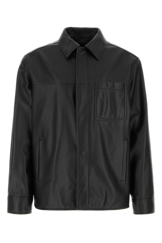 Black leather shirt Black LOEWE (H526Y31L52)