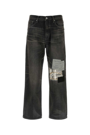 Black denim jeans Black YOHJI YAMAMOTO (HKP94065)
